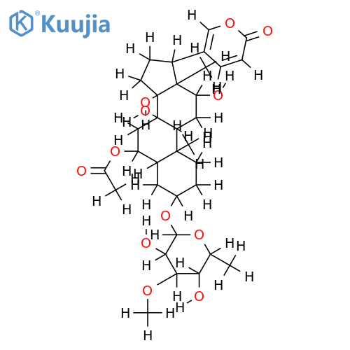 3-O-(6-Deoxy-3-O-methyl-alpha-L-glucopyranoside),6-Ac-3,6,8,12,14-Pentahydroxybufa-20,22-dienolide structure