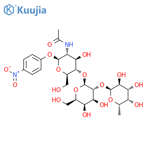 4-Nitrophenyl 2-Acetamido-2-deoxy-4-O-2-O-α-L-fucopyranosyl)-β-D-galactopyranosyl-β-D-glucopyranoside structure