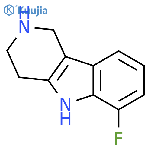 6-Fluoro-2,3,4,5-tetrahydro-1H-pyrido-[4,3-b]indole hydrochloride structure