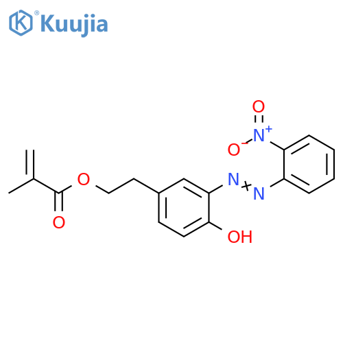 2-Propenoic acid, 2-methyl-, 2-[4-hydroxy-3-[2-(2-nitrophenyl)diazenyl]phenyl]ethyl ester structure