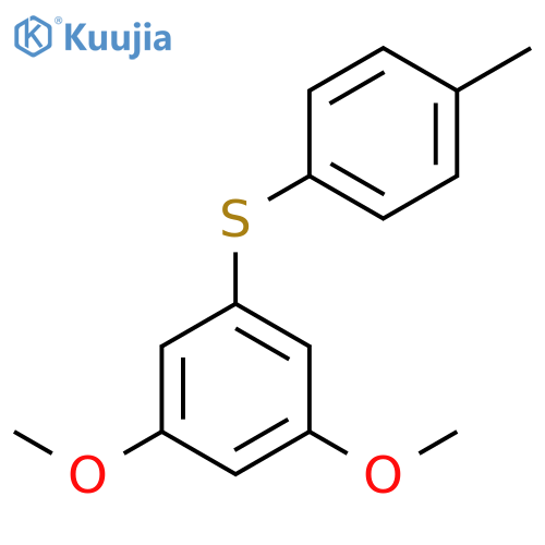 Benzene, 1,3-dimethoxy-5-[(4-methylphenyl)thio]- structure