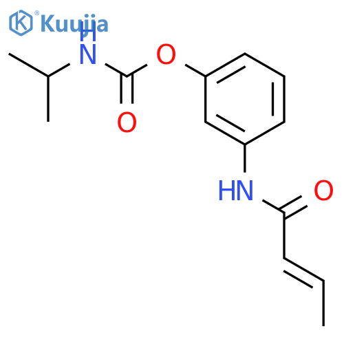 [3-[[(e)-but-2-enoyl]amino]phenyl] N-propan-2-ylcarbamate structure
