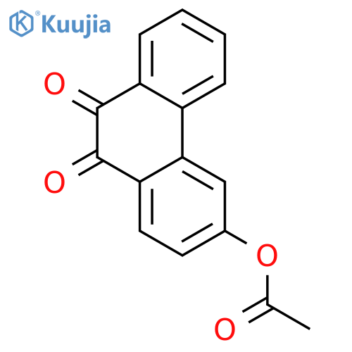 9,10-dioxo-9,10-dihydrophenanthren-3-yl acetate structure