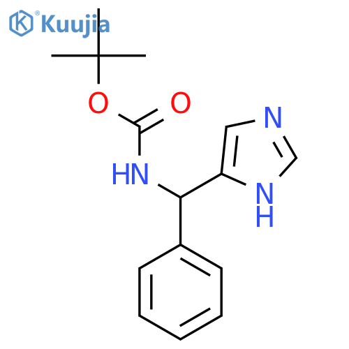 tert-butyl N-(1H-imidazol-4-yl)(phenyl)methylcarbamate structure