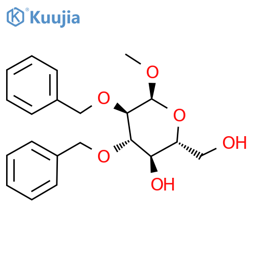 Methyl 2,3-di-O-benzyl-a-D-glucopyranoside structure