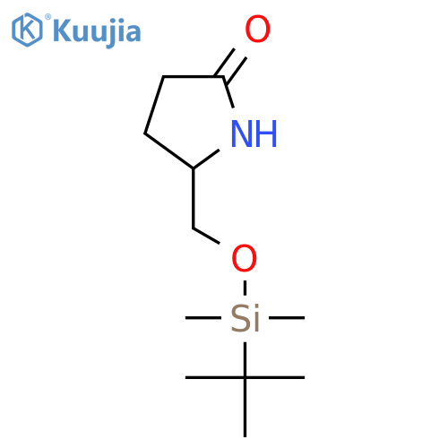5-(((tert-Butyldimethylsilyl)oxy)methyl)pyrrolidin-2-one structure