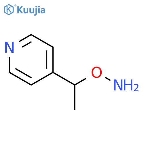 O-1-(pyridin-4-yl)ethylhydroxylamine structure