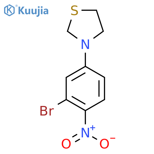 3-(3-Bromo-4-nitrophenyl)thiazolidine structure