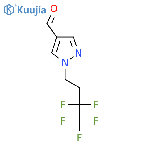 1-(3,3,4,4,4-pentafluorobutyl)-1H-pyrazole-4-carbaldehyde structure