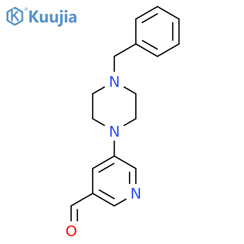 5-(4-Benzylpiperazin-1-yl)nicotinaldehyde structure