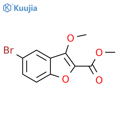 5-Bromo-3-methoxy-benzofuran-2-carboxylic acid methyl ester structure