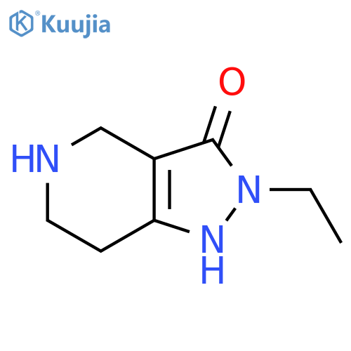 2-Ethyl-4,5,6,7-tetrahydro-2H-pyrazolo[4,3-c]pyridin-3-ol structure