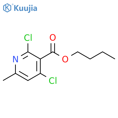 2,4-Dichloro-6-methyl-nicotinic acid butyl ester structure