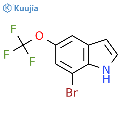 7-Bromo-5-(trifluoromethoxy)-1H-indole structure