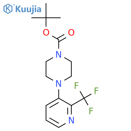 Tert-Butyl 4-(2-(trifluoromethyl)pyridin-3-yl)piperazine-1-carboxylate structure