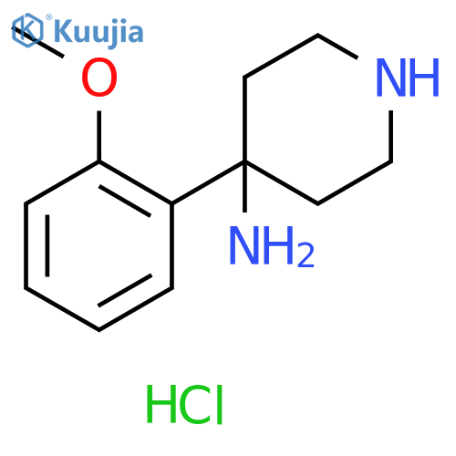 4-(2-Methoxyphenyl)piperidin-4-amine dihydrochloride structure