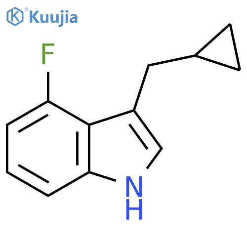 3-(Cyclopropylmethyl)-4-fluoro-1H-indole structure