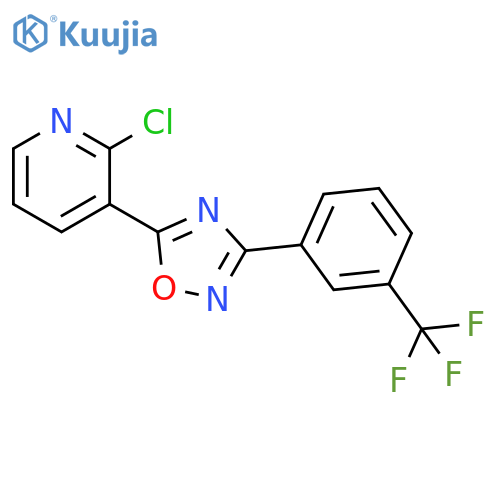 2-Chloro-3-[3-(3-trifluoromethyl-phenyl)-[1,2,4]oxadiazol-5-yl]-pyridine structure