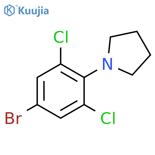 1-(4-Bromo-2,6-dichloro-phenyl)-pyrrolidine structure