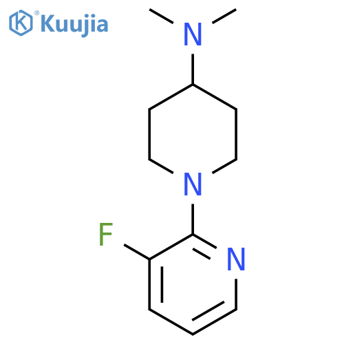 1-(3-Fluoropyridin-2-yl)-N,N-dimethylpiperidin-4-amine structure