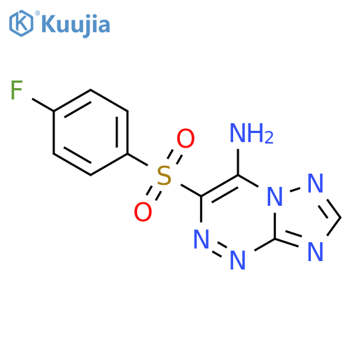 3-(4-Fluoro-benzenesulfonyl)-[1,2,4]triazolo[5,1-c][1,2,4]triazin-4-ylamine structure