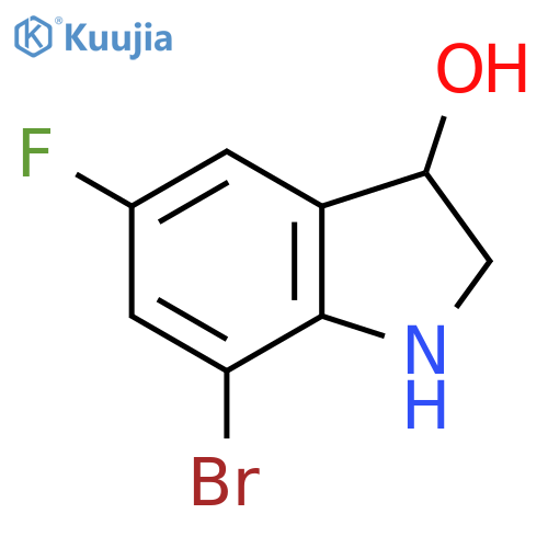 7-Bromo-5-fluoro-3-hydroxyindoline structure