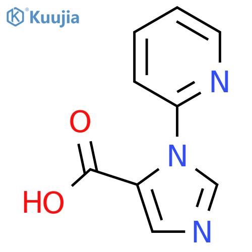 1-(Pyridin-2-yl)-1H-imidazole-5-carboxylic acid structure