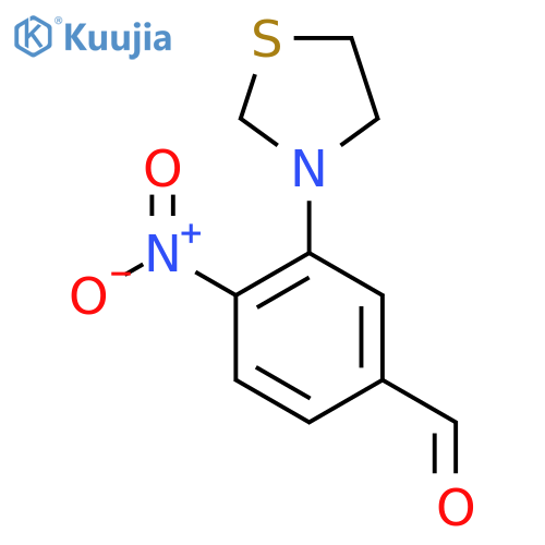 4-Nitro-3-(thiazolidin-3-yl)benzaldehyde structure