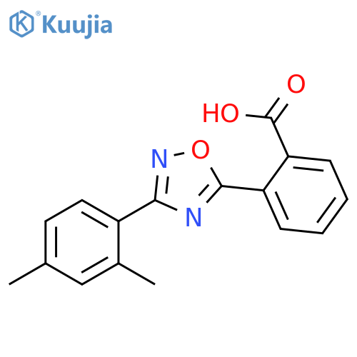 2-[3-(2,4-Dimethyl-phenyl)-[1,2,4]oxadiazol-5-yl]-benzoic acid structure
