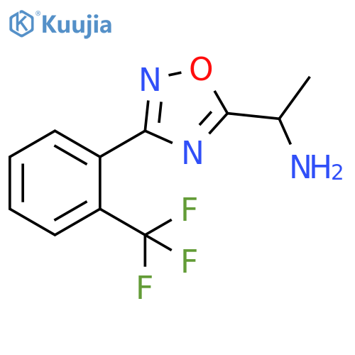 1-[3-(2-Trifluoromethyl-phenyl)-[1,2,4]oxadiazol-5-yl]-ethylamine structure