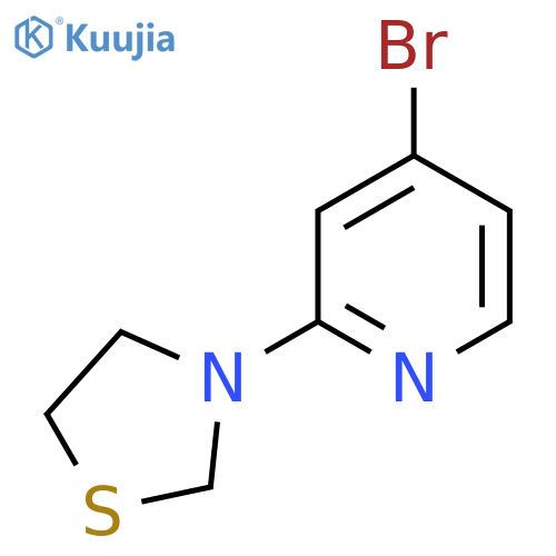 3-(4-Bromopyridin-2-yl)thiazolidine structure