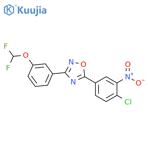5-(4-Chloro-3-nitro-phenyl)-3-(3-difluoromethoxy-phenyl)-[1,2,4]oxadiazole structure