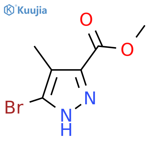Methyl 5-bromo-4-methyl-1H-pyrazole-3-carboxylate structure