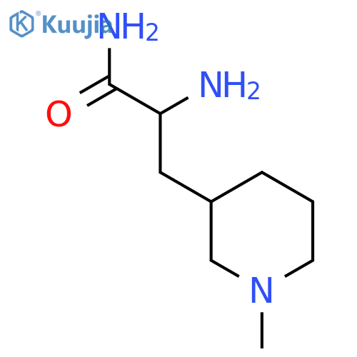 2-amino-3-(1-methylpiperidin-3-yl)propanamide structure