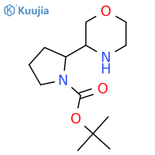 tert-butyl 2-(morpholin-3-yl)pyrrolidine-1-carboxylate structure