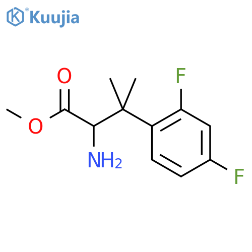 methyl 2-amino-3-(2,4-difluorophenyl)-3-methylbutanoate structure