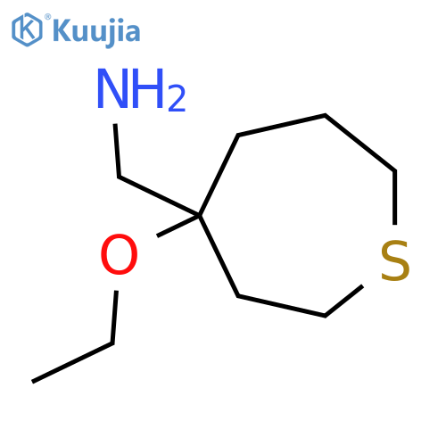 (4-ethoxythiepan-4-yl)methanamine structure