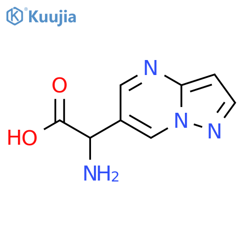 2-amino-2-{pyrazolo1,5-apyrimidin-6-yl}acetic acid structure