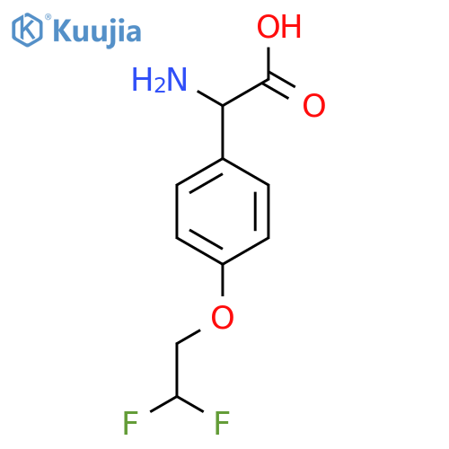 2-amino-2-4-(2,2-difluoroethoxy)phenylacetic acid structure