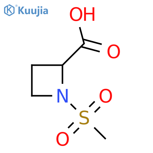 1-methanesulfonylazetidine-2-carboxylic acid structure