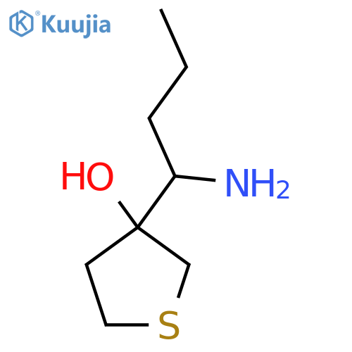 3-(1-Aminobutyl)thiolan-3-ol structure