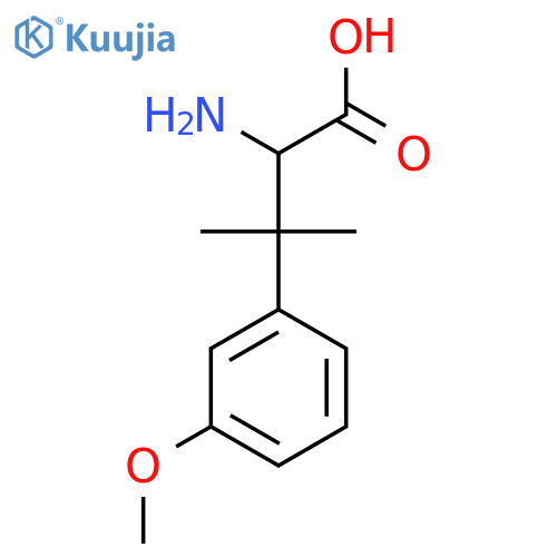 2-amino-3-(3-methoxyphenyl)-3-methylbutanoic acid structure