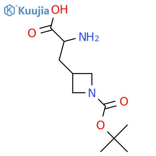 2-amino-3-(1-tert-butoxycarbonylazetidin-3-yl)propanoic acid structure