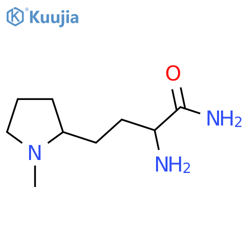 2-amino-4-(1-methylpyrrolidin-2-yl)butanamide structure
