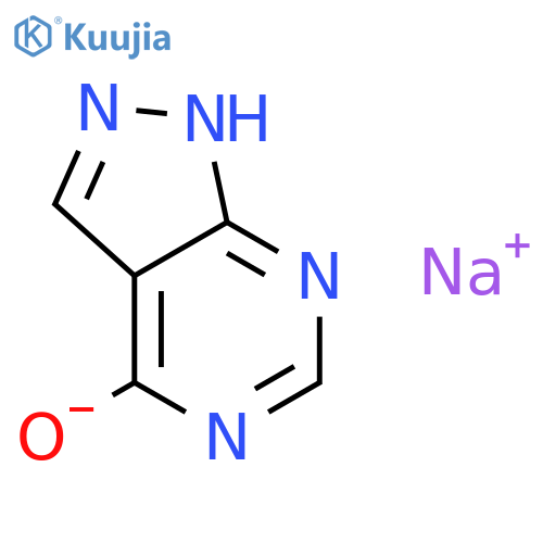 Sodium 1H-pyrazolo3,4-dpyrimidin-4-olate structure