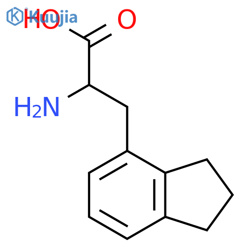 2-amino-3-(2,3-dihydro-1H-inden-4-yl)propanoic acid structure