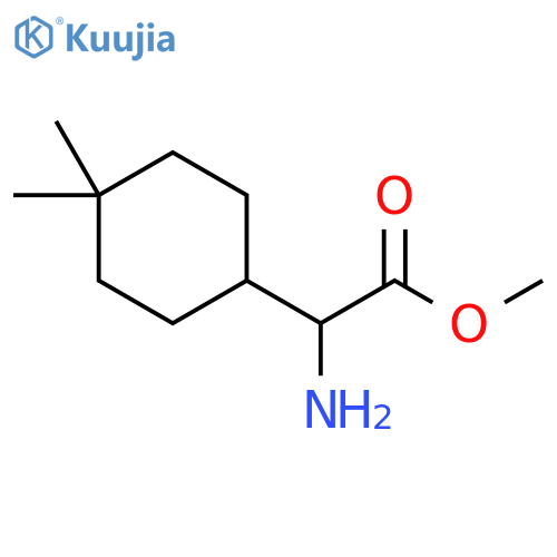 methyl 2-amino-2-(4,4-dimethylcyclohexyl)acetate structure