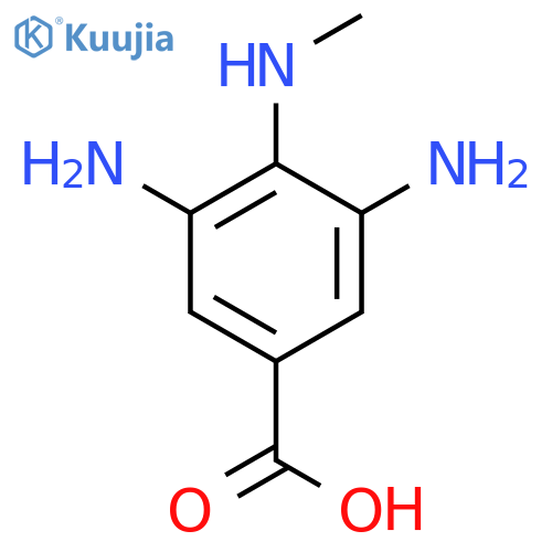 Benzoic acid, 3,5-diamino-4-(methylamino)- structure