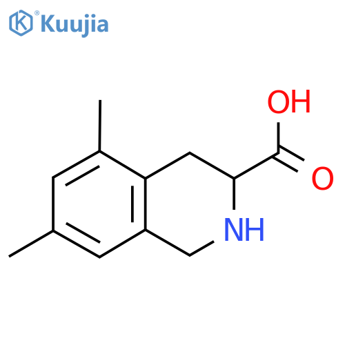 5,7-dimethyl-1,2,3,4-tetrahydroisoquinoline-3-carboxylic acid structure