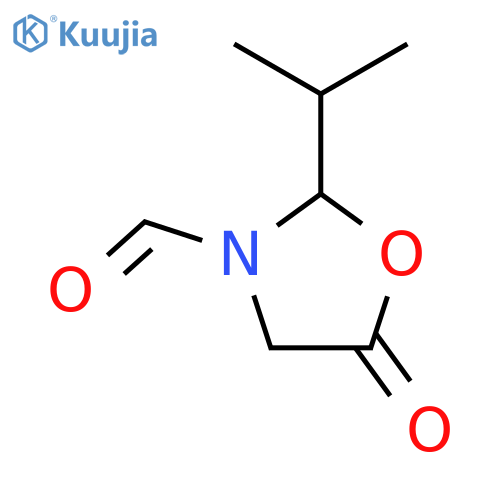 3-Oxazolidinecarboxaldehyde,2-(1-methylethyl)-5-oxo- structure